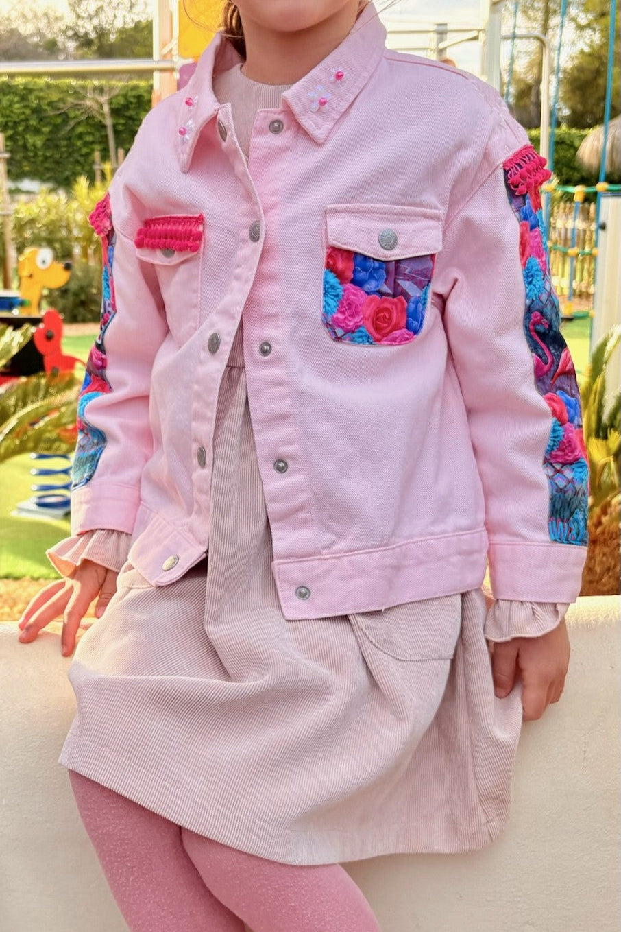 Jasje Flamingo Fiesta Maat 110/116